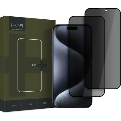 HOFI ANTI SPY GLASS PRO+ 2-БРОЯ защитено стъкло за поверителност iPhone 16 Pro Privacy (5906302310883)