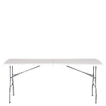 Bogdan Furniture Пластмасова сгъваема маса модел Memo-9937 - бяла
