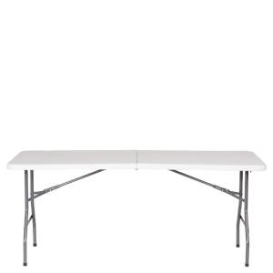 Bogdan Furniture Пластмасова сгъваема маса модел Memo-9937 - бяла