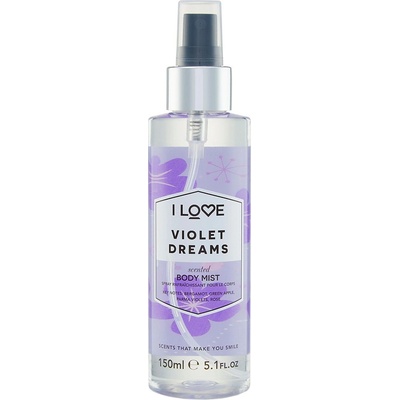 I Love Signature Collection Vegan Mist Spray Violet Dreams Цяло тяло 165 ml
