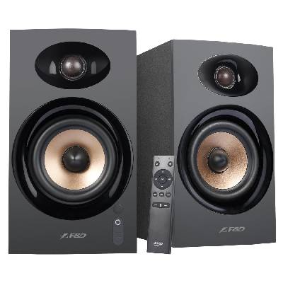 FENDA F&D repro R23BT/ 2.0/ 40W/ dřevěné/ BT/ Optický/ USB vstup/ dálkové ovládání/ černé, R23BT (black)