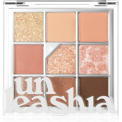 UNLEASHIA Glitterpedia Eye Palette палитра сенки за очи цвят No. 3 All of Coral Pink 6.2 гр
