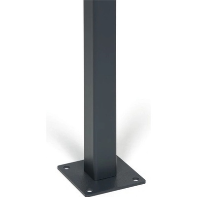 Stĺpik pre plotové panely s pätkou, 1513 mm, priebežný