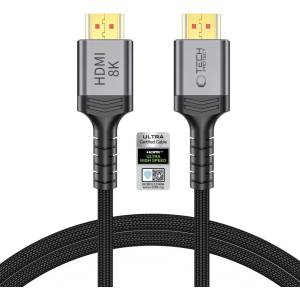 Tech-Protect ULTRABOOST кабел HDMI 2.1 4K 120 Hz / 8K 60 Hz 100 cm, черен (5906302323678)