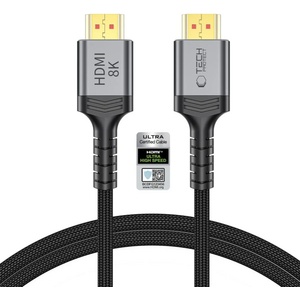 Tech-Protect ULTRABOOST кабел HDMI 2.1 4K 120 Hz / 8K 60 Hz 100 cm, черен (5906302323678)