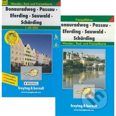 Turistická mapa Donauradweg Passau-Eferding