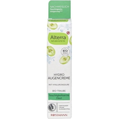 Alterra Naturkosmetik Hydro oční krém hroznové víno & bio bílý čaj 15 ml
