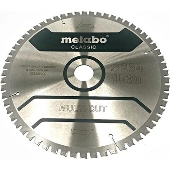 Metabo kotouč pilový MULTI CUT CLASSIC 254x30 60FZ/TZ 5°neg. 628285000