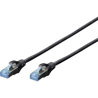 ASSMANN RJ45 пач кабел, мрежов LAN кабел CAT 5e SF/UTP (1x RJ45 щепсел - 1x RJ45 щепсел) 3 m Черен Digitus 972145 (DK-1531-030/BL) (DK-1531-030/BL)
