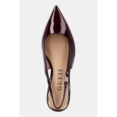 Guess обувки с ток от кожа NASHILY (FLTNAS.LEP05.RED)