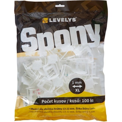 LEVELYS Spony 1mm XL 100ks/bal.