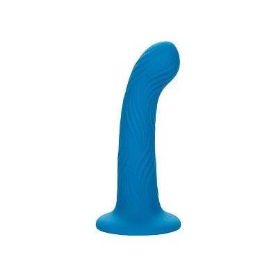 CalExotics Wave Rider Ripple Blue silikonové dildo unisex