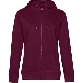 B&C Collection B&C QUEEN ZIPPED HOOD / Дамски суичър с цип - бордо M (01W03Qx5502)