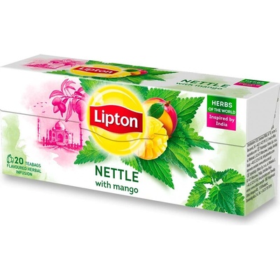 Lipton Bylinný čaj kopřiva a mango 20 x 1,3 g