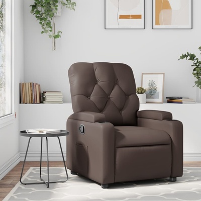 vidaXL 372506 Polohovací umělá kůže Hnědá