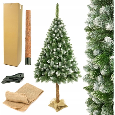 Umelý vianočný stromček Borovica Diamantová na kmeni 220 cm ELMA PREMIUM