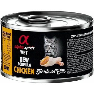 Alpha Spirit Cat Adult Chicken Sterilized 200 g