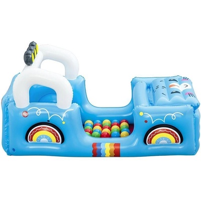 Mattel BESTWAY FISHER PRICE Надуваема кола с топки Smilin' Safari (1012417F)