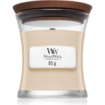 WoodWick White Honey Miel Blanc ароматна свещ с дървен фитил 85 гр