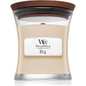 WoodWick White Honey Miel Blanc ароматна свещ с дървен фитил 85 гр