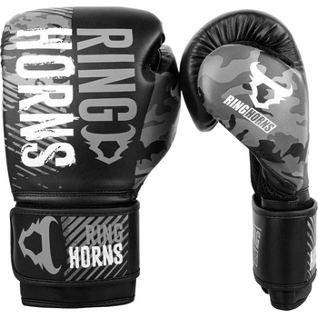 Ringhorns Боксови Ръкавици - Charger Camo - Черно и Сиво / Boxing Gloves - Charger Camo - Black and Grey 10 oz