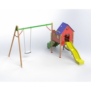 Playfactory КОМБИНИРАНО ДЕТСКО СЪОРЪЖЕНИЕ С ЛЮЛКА ps0035 (ps0035)