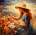 Norimpex - Puzzle Diamant painting: A woman in a hat 30x40cm - 1 - 39 piese