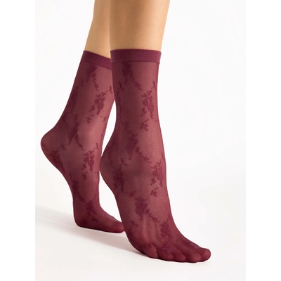 Fiore Rosa 20 DEN G1200 ponožky burgundy-tmavě vínové