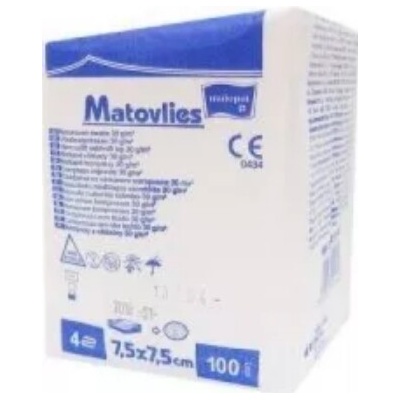 Matovlies 7,5 x 7,5 cm 100 ks kompres netk.text30 g 4vr