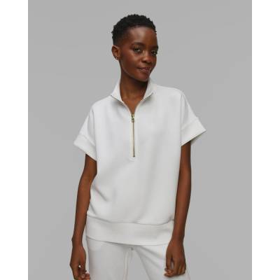 Varley dámská mikina Ritchie Short Sleeve Sweat bílá