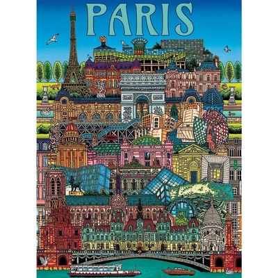 GIBSONS Pohľad na Paríž 500 dielov