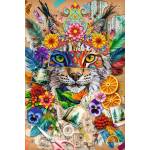 Trefl - Puzzle Flamingo: Scrapbook Collage - 600 piese