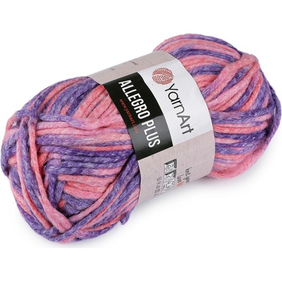 Pletací příze Allegro Plus 100 g - 5 (747) růžová fialová