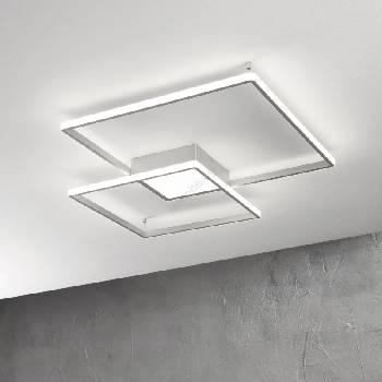 Ondaluce - димируемо LED таванно осветително тяло DOWEL LED/46W/230V сребристо (OND0066)