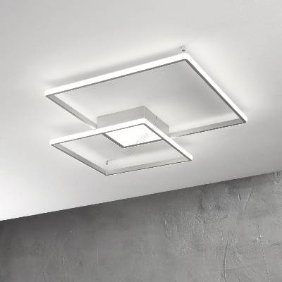 Ondaluce - димируемо LED таванно осветително тяло DOWEL LED/46W/230V сребристо (OND0066)