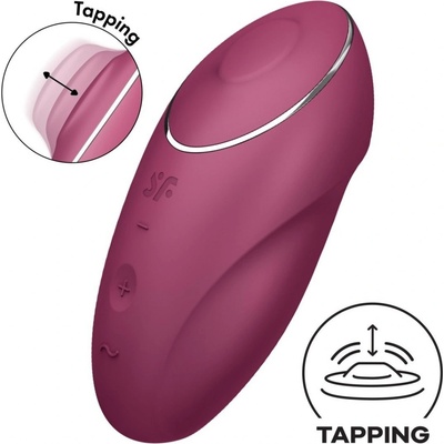 Satisfyer Tap & Climax 1 2in1 and Clitoral Stimulator Red