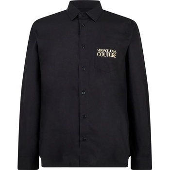 Versace Риза с дълъг ръкав VERSACE JEANS COUTURE Logo Long Sleeve Shirt - Black 899