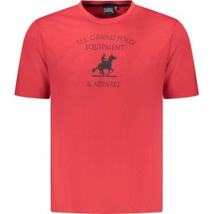 U. s. grand polo Мъжка тениска с къс ръкав us grand polo, Размер xl, Цвят Червено (au02649_ro8rosso)