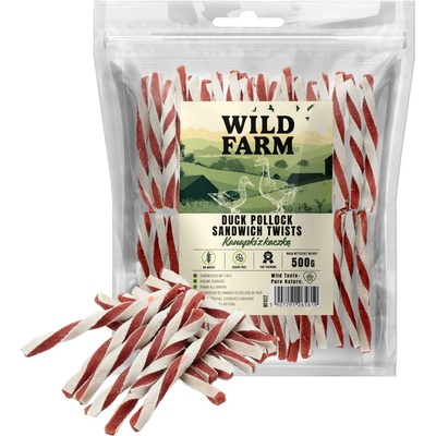 WILD FARM сандвич с патица 500 г лакомство за кучета