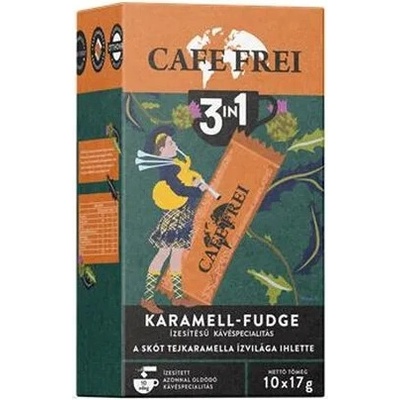 CAFE FREI Škótsky Karamel-Fudge 3 v 1 10 x 17 g