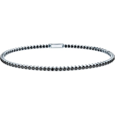 SAVICKI Тенис гривна savicki 2.1 мм: бяло злато 585, цирконий