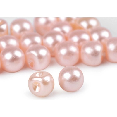 Perla k našití / knoflík Ø10 mm, malé, 4 pudrová