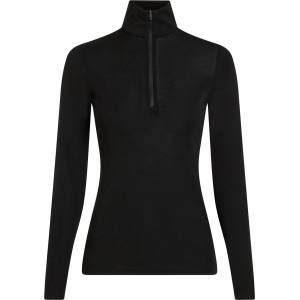 Icebreaker Дамско мериносово термобельо Icebreaker Women's Merino 175 Everyday L/S Half Zip Merino base layer - Black (115-2818-0113)