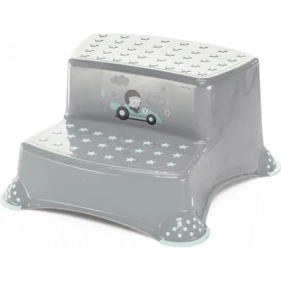 ZOPA Dvojstupínek k WC/umyvadlu "Racer", Grey/Mint