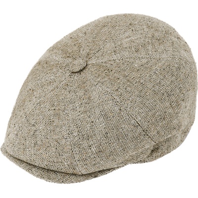 Fiebig Headwear since 1903 Luxusní hedvábní 8-dílna letní bekovka běžová