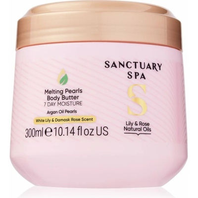 Sanctuary Spa Lily & Rose Natural Oils intenzívne hydratačné telové maslo 300 ml