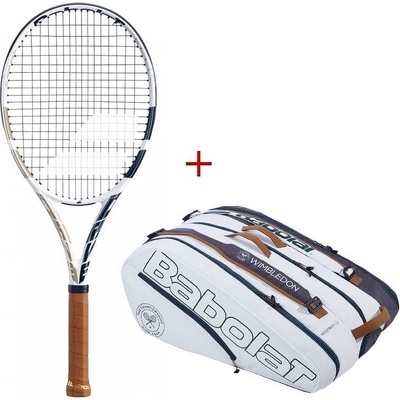 Babolat Тенис ракета Babolat Pure Drive TEAM WIMBLEDON и термобег PURE WIMBLEDON - 12 ракети (101471-100 -2 / 751217 -225)