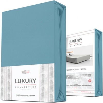 Darymex elastické jersey prostěradlo modré 140X200x30