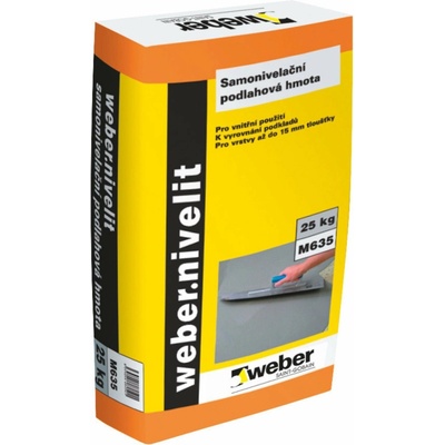 Weber Webernivelit samonivelizačná vyrovnávacia podlahová hmota 1 paleta | 42 ks/25 kg | 1 050 kg