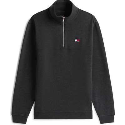 Tommy Hilfiger Men's Regular Badge 1/4 Zip Fleece - Black Htr